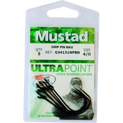 Mustad 38101NP-BN-2/0 DS Hold black nickel vel.2 5 ks