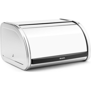 Brabantia Кутия за хляб Brabantia Roll Top 646888, 11 л, 31.6x26.5 см, Специална структура, Инокс (646888)