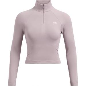 Under Armour Women's 1/4 Zip Cropped Fleece - Grey
