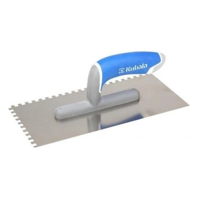 KUBALA Hladítko nerez zub 10mm, 130x270mm, gumová rukojeť (0264)