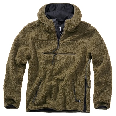 Brandit Teddyfleece Worker Pullover, горско зелено (5023.1)