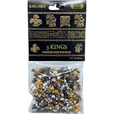 Banjara Vonná pryskyřice pro vykuřování 3 Kings 30 g