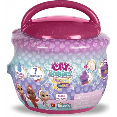 TM Toys Cry Babies Magic Tears Fantasy Paci House MIX 1 tmavě růžový