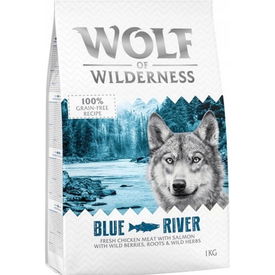 Wolf of Wilderness Adult "Blue River" s lososom bez obilnín mini 1 kg