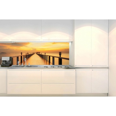 Dimex KI-180-114 Fototapeta do kuchyně Dřevěný most rozměry 180 x 60 cm