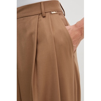 Fracomina Панталон Fracomina в кафяво с широка каройка, с висока талия FS25WV3016W66101 (FS25WV3016W66101)