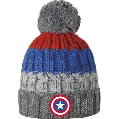 E PLUS M Chlapecká zimní čepice AVENGERS 5239476 šedomodrá