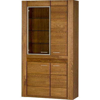 Szynaka Velvet II 12 110 cm s LED osvetlením dub Rustikal