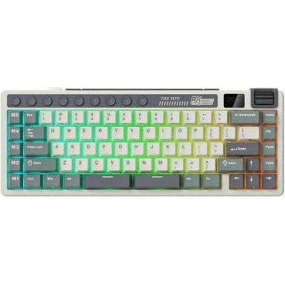 Royal Kludge RK M70 Cyan Purple Gaming Keyboard Cream switch