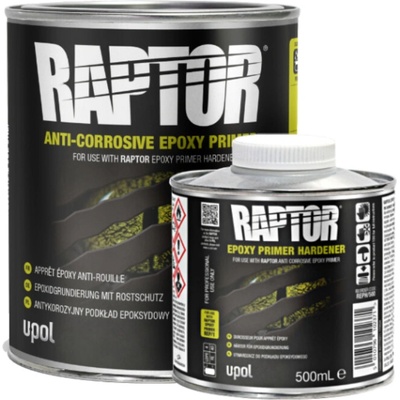 RAPTOR 2K Antikorózny epoxidový základ , sivý/šedý, 1 l + 0,5 l tužidlo, pololesklý