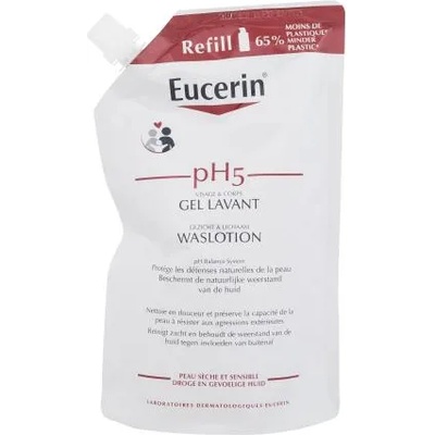 Eucerin pH5 Shower Lotion душ емулсия за чувствителна и суха кожа Пълнител 400 ml унисекс