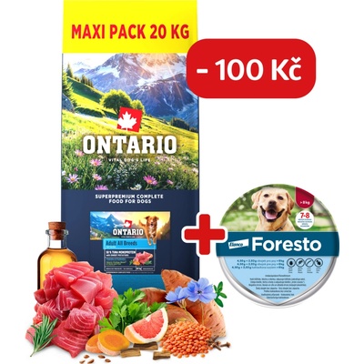 Ontario Adult All Breeds Monoprotein Tuna & Sweet Potatoes 20 kg