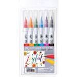 ZIG Clean Color Четка Писалка Комплект с 6 бр (RB-6000AT/6VA)