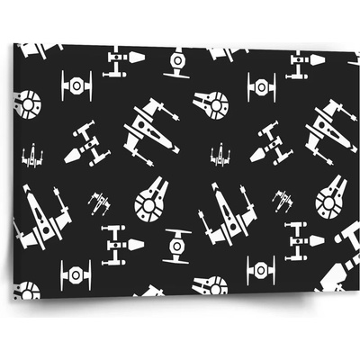 Sablio Obraz Star Wars Vesmírne lode Pattern - 150x110 cm