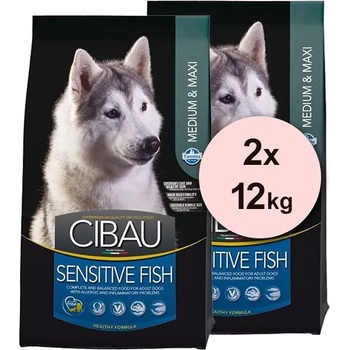 CIBAU Medium & Maxi Sensitive Fish 2x12 kg