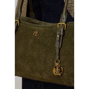 Ralph Lauren чанта тип багета дамска от велур (431P15643) - answear - 840,81 лв