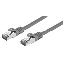 C-TECH CB-PP7-05 patch, Cat7, S/FTP, 0,5m, šedý