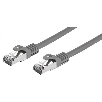 C-TECH CB-PP7-05 patch, Cat7, S/FTP, 0,5m, šedý