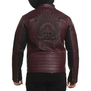 AFFLICTION мъжко яке affliction - density - БОРДО - 110ow416-bu