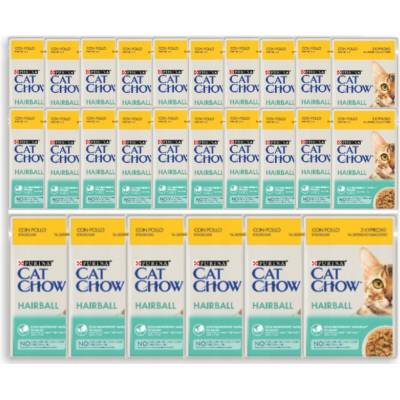 Purina CAT CHOW Hairball Control kuřecí fazole 26x85 g