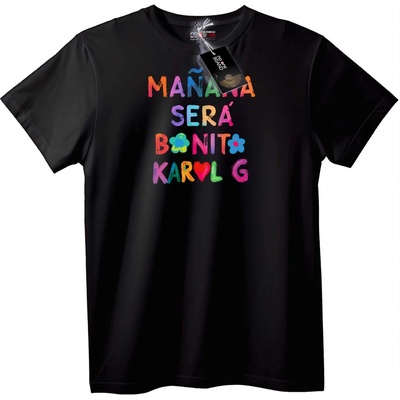 NOONEBRAND Тениска Mañana Será Bonito Karol G - S, White