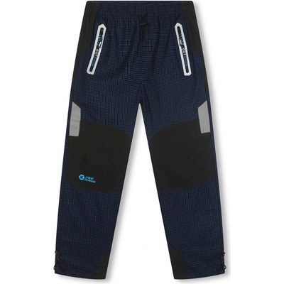 Kugo G8556 Chlapecké outdoorové kalhoty tmavě modrá / tyrkysové kapsy