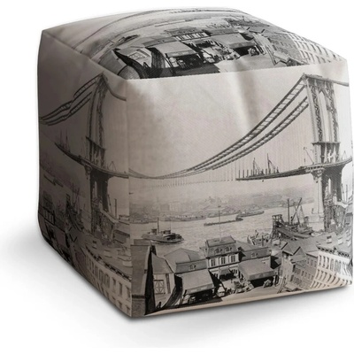 Sablio Taburet Cube Stavba mostu: 40x40x40 cm
