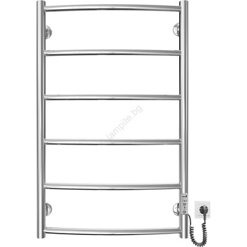 Mario Radiators Отопляема лира за баня CLASSIC 100W/230V 81x53 см неръждаем/лъскав хром дeсен (MR0007)
