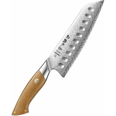HEZHEN nůž pro šéfkuchaře Santoku DUNE B38L (7")