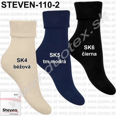 Steven dámske ponožky 110-2 SK6-čierna