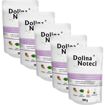 Dolina Noteci Premium Small Breed with Rabbit Green Beans and Brown Rice 5 x 100 g