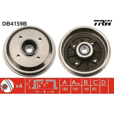 Brzdový buben TRW DB4159B
