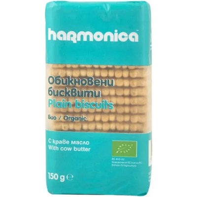 Harmonica Био обикновени бисквити с краве масло Harmonica - 150 g (2089)