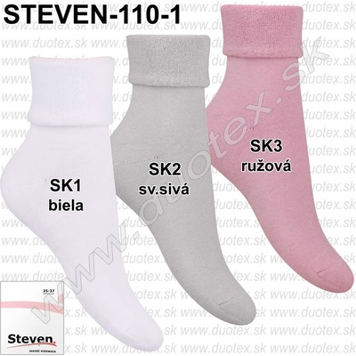 Steven dámske ponožky 110-1 SK1-biela