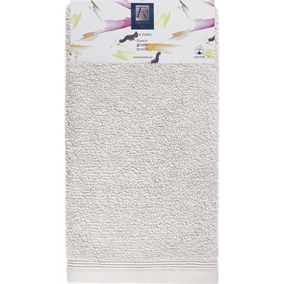 Frutto-Rosso froté ručník světle šedý 100% bavlna 500 g/m2 50 x 90 cm