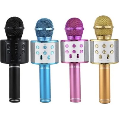 Zaparkorun Bezdrôtový bluetooth karaoke mikrofón Strieborný