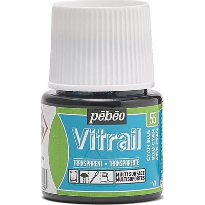 Pébéo Vitrail Боя за стъкло Cyan Blue 45 ml 1 бр (050-055)