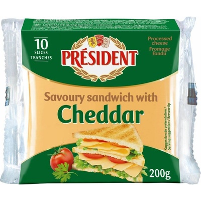 Président Syr Cheddar tavené plátky 200 g