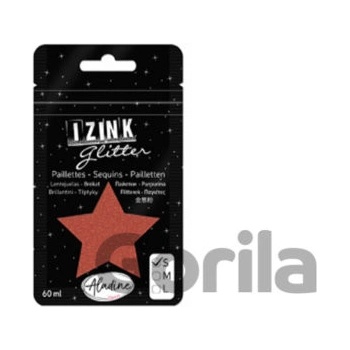 Aladine IZINK GLITTER třpytky velikost S 60 ml hnědá