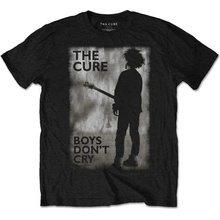 The Cure tričko Boys Don't Cry Black & White Unisex Black