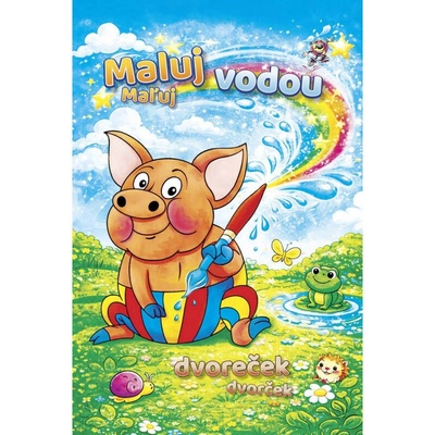 Omaľovánka A4 Maľuj vodou Dvorček