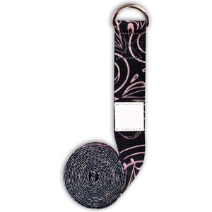 YOGGYS Stretching strap hamsa черно, Микс (yogastrap-ha-str)