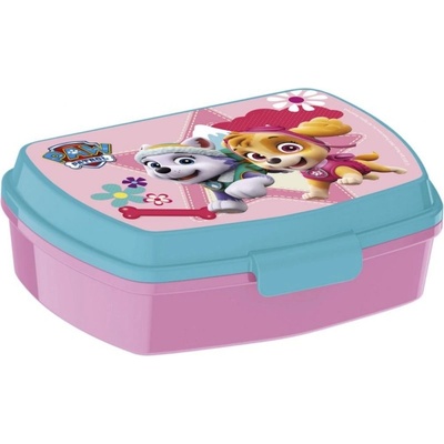 Stor box na svačinu Paw Patrol růžový