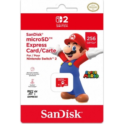SanDisk MicroSD Express 256GB Nintendo Switch 2 4523052030185