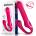 ACTION Strapless Strap-On Thrusting & Waving Pulse Triple Action Dildo Pink