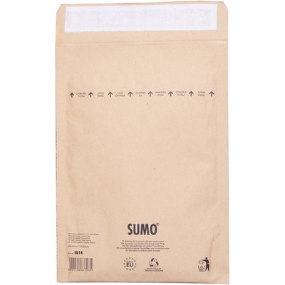 Bublinkové obálky recyklované SUMO 19,5x26,5cm hnedé