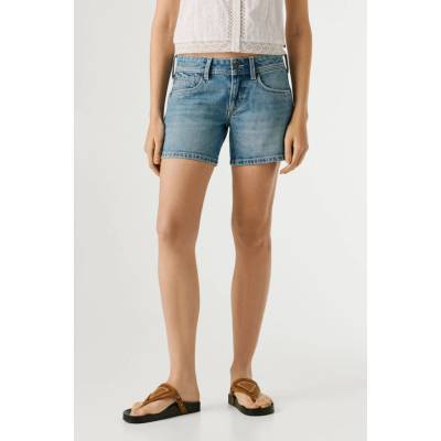 Pepe Jeans dámské kraťasy REGULAR SHORT LW SIOUXIE denim