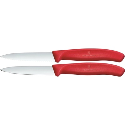 Victorinox Sada 2 kuchynských nožov na zeleninu SWISS CLASSIC 8 cm červená 6.7691.2C1