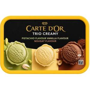 Carte d'Or Сладолед трио шам фъстък, ванилия и нуга Carte D'OR 1000мл