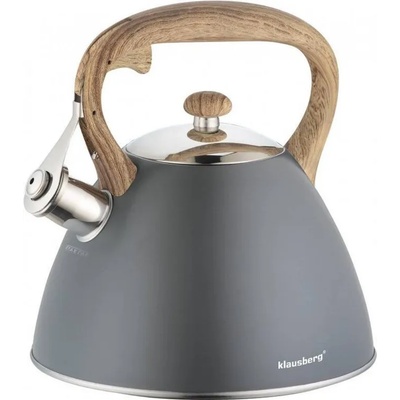 Klausberg Чайник Klausberg KB 7297, 3 литра, Свирещ, Индукция, Сив инокс (KB 7297)